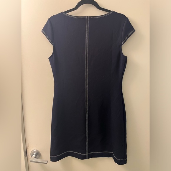 Reformation Carson Knit Dress in Navy - Picture 6 of 6